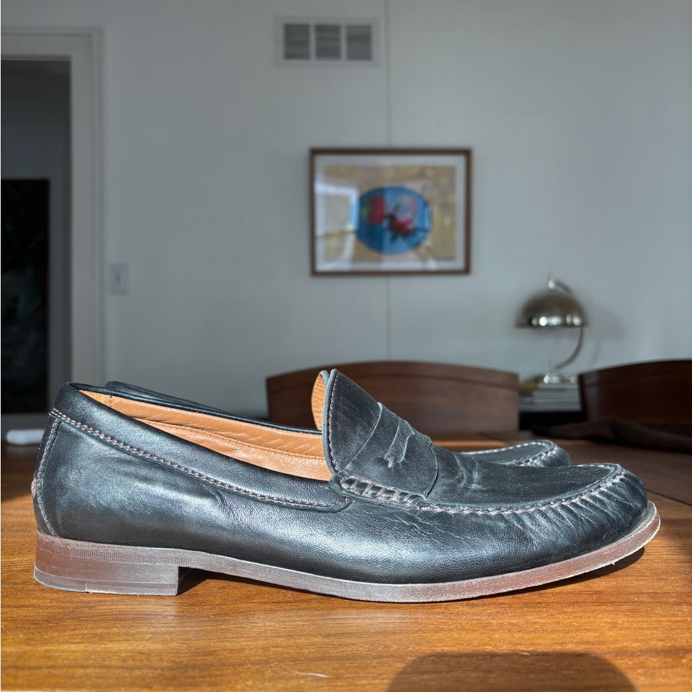 Sheep-skin Black Baldwin Penny Loafers